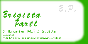 brigitta partl business card